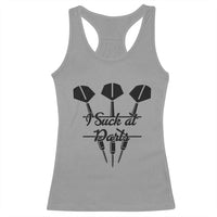 Funny I Suck At Darts Racerback Tank Top Bar Game Lover Dartist Gift - Wonder Print Shop