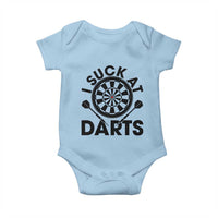 Funny I Suck At Darts Baby Onesie Darts Lover Gift For Bad Players - Wonder Print Shop