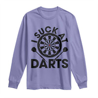 Funny I Suck At Darts Long Sleeve Shirt Darts Lover Gift For Bad Players - Wonder Print Shop