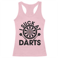 Funny I Suck At Darts Racerback Tank Top Darts Lover Gift For Bad Players - Wonder Print Shop
