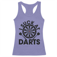 Funny I Suck At Darts Racerback Tank Top Darts Lover Gift For Bad Players - Wonder Print Shop