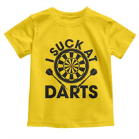 Funny I Suck At Darts Toddler T Shirt Darts Lover Gift For Bad Players - Wonder Print Shop