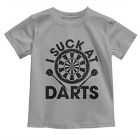 Funny I Suck At Darts Toddler T Shirt Darts Lover Gift For Bad Players - Wonder Print Shop