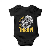 Funny Skeleton Darts Player Baby Onesie I Suck At Darts - Wonder Print Shop