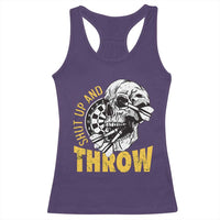 Funny Skeleton Darts Player Racerback Tank Top I Suck At Darts - Wonder Print Shop
