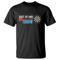 Shut Up And Throw T Shirt Funny Darts Player Gift - Wonder Print Shop