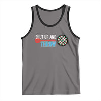 Shut Up And Throw Tank Top Funny Darts Player Gift - Wonder Print Shop