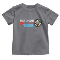 Shut Up And Throw Toddler T Shirt Funny Darts Player Gift - Wonder Print Shop