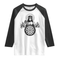 Funny Christian Dartist Gift Raglan Shirt Jesus Bullseye Shooter - Wonder Print Shop