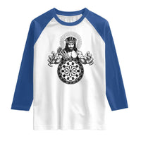 Funny Christian Dartist Gift Raglan Shirt Jesus Bullseye Shooter - Wonder Print Shop