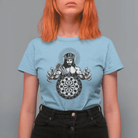 Funny Christian Dartist Gift T Shirt For Women Jesus Bullseye Shooter - Wonder Print Shop