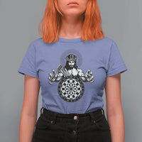 Funny Christian Dartist Gift T Shirt For Women Jesus Bullseye Shooter - Wonder Print Shop