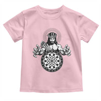 Funny Christian Dartist Gift Toddler T Shirt Jesus Bullseye Shooter - Wonder Print Shop