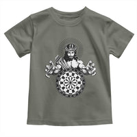 Funny Christian Dartist Gift Toddler T Shirt Jesus Bullseye Shooter - Wonder Print Shop