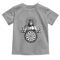 Funny Christian Dartist Gift Toddler T Shirt Jesus Bullseye Shooter - Wonder Print Shop
