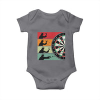 Vintage Darts Player Christian Faith Gift Baby Onesie Jesus Bullseye Shooter - Wonder Print Shop