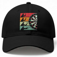 Vintage Darts Player Christian Faith Gift Baseball Cap Jesus Bullseye Shooter