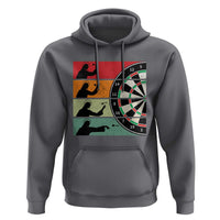 Vintage Darts Player Christian Faith Gift Hoodie Jesus Bullseye Shooter - Wonder Print Shop