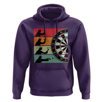 Vintage Darts Player Christian Faith Gift Hoodie Jesus Bullseye Shooter - Wonder Print Shop