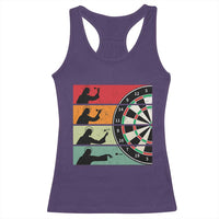 Vintage Darts Player Christian Faith Gift Racerback Tank Top Jesus Bullseye Shooter - Wonder Print Shop