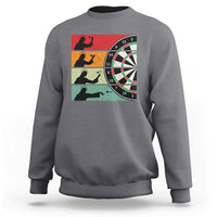 Vintage Darts Player Christian Faith Gift Sweatshirt Jesus Bullseye Shooter - Wonder Print Shop