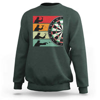 Vintage Darts Player Christian Faith Gift Sweatshirt Jesus Bullseye Shooter - Wonder Print Shop