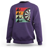 Vintage Darts Player Christian Faith Gift Sweatshirt Jesus Bullseye Shooter - Wonder Print Shop