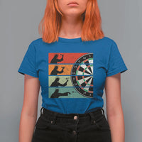Vintage Darts Player Christian Faith Gift T Shirt For Women Jesus Bullseye Shooter - Wonder Print Shop