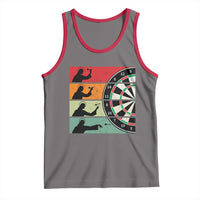 Vintage Darts Player Christian Faith Gift Tank Top Jesus Bullseye Shooter - Wonder Print Shop