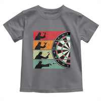 Vintage Darts Player Christian Faith Gift Toddler T Shirt Jesus Bullseye Shooter - Wonder Print Shop
