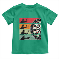 Vintage Darts Player Christian Faith Gift Toddler T Shirt Jesus Bullseye Shooter - Wonder Print Shop