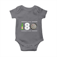 Darts Master 180 And Beer Baby Onesie Funny Bullseye Shooter Gift - Wonder Print Shop