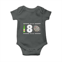 Darts Master 180 And Beer Baby Onesie Funny Bullseye Shooter Gift - Wonder Print Shop