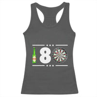 Darts Master 180 And Beer Racerback Tank Top Funny Bullseye Shooter Gift - Wonder Print Shop