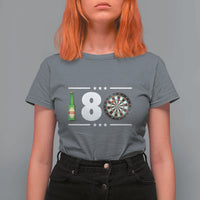 Darts Master 180 And Beer T Shirt For Women Funny Bullseye Shooter Gift - Wonder Print Shop