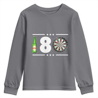 Darts Master 180 And Beer Youth Sweatshirt Funny Bullseye Shooter Gift - Wonder Print Shop