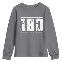 Darts 180 Max Score Player Youth Sweatshirt Darts Fan Gift - Wonder Print Shop