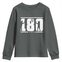 Darts 180 Max Score Player Youth Sweatshirt Darts Fan Gift - Wonder Print Shop