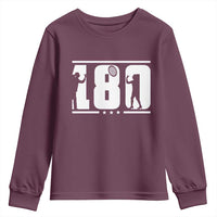 Darts 180 Max Score Player Youth Sweatshirt Darts Fan Gift - Wonder Print Shop