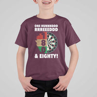 One Hundred And Eighty T Shirt For Kid Funny Darts Player Gift - Wonder Print Shop