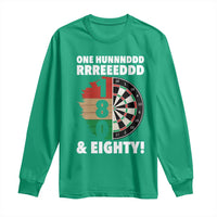 One Hundred And Eighty Long Sleeve Shirt Funny Darts Player Gift - Wonder Print Shop