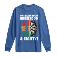 One Hundred And Eighty Long Sleeve Shirt Funny Darts Player Gift - Wonder Print Shop