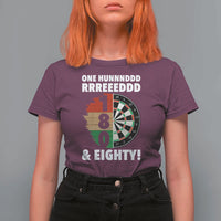 One Hundred And Eighty T Shirt For Women Funny Darts Player Gift - Wonder Print Shop