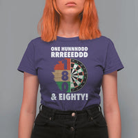 One Hundred And Eighty T Shirt For Women Funny Darts Player Gift - Wonder Print Shop