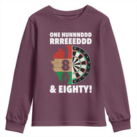 One Hundred And Eighty Youth Sweatshirt Funny Darts Player Gift - Wonder Print Shop