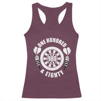 Triple 20 Master Dartist Gift Racerback Tank Top One Hundred And Eighty - Wonder Print Shop