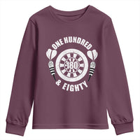 Triple 20 Master Dartist Gift Youth Sweatshirt One Hundred And Eighty - Wonder Print Shop