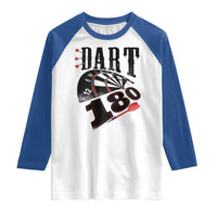 Max Score 180 Darts Lover Raglan Shirt Darts Team Party Gift - Wonder Print Shop