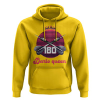Darts Queen 180 Max Score Hoodie Funny Bullseye Shooter Gift - Wonder Print Shop