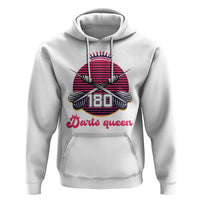 Darts Queen 180 Max Score Hoodie Funny Bullseye Shooter Gift - Wonder Print Shop